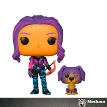 Cargar imagen en el visor de la galería, Funko Pop! Marvel : Kate Bishop with Lucky (Blacklight) #1212 ( Target )
