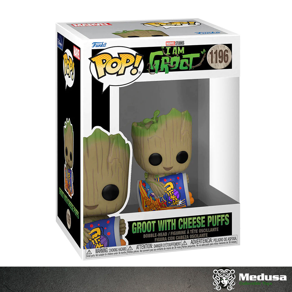 Funko Pop! Marvel : Groot With Cheese Puffs #1196