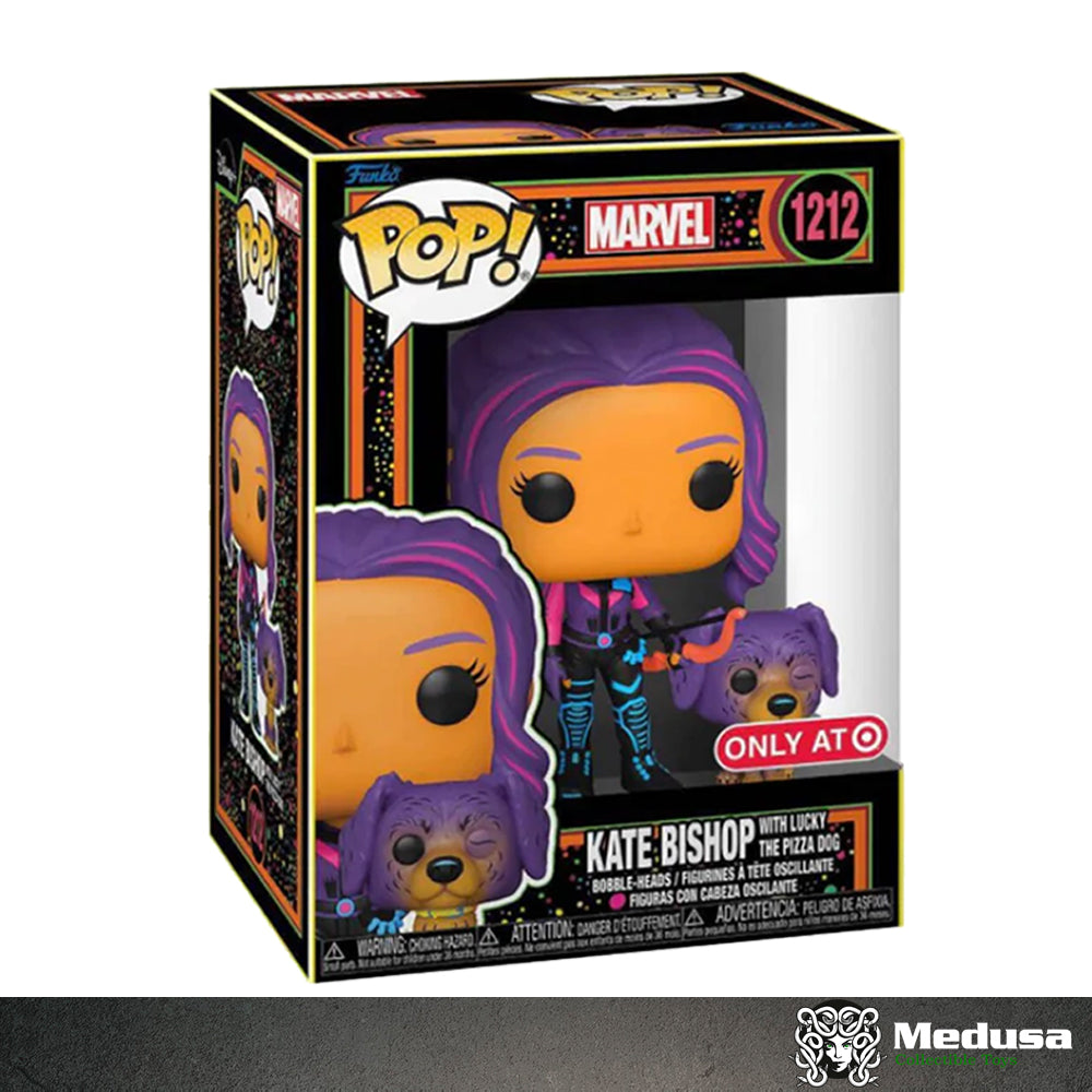 Funko Pop! Marvel : Kate Bishop with Lucky (Blacklight) #1212 ( Target )
