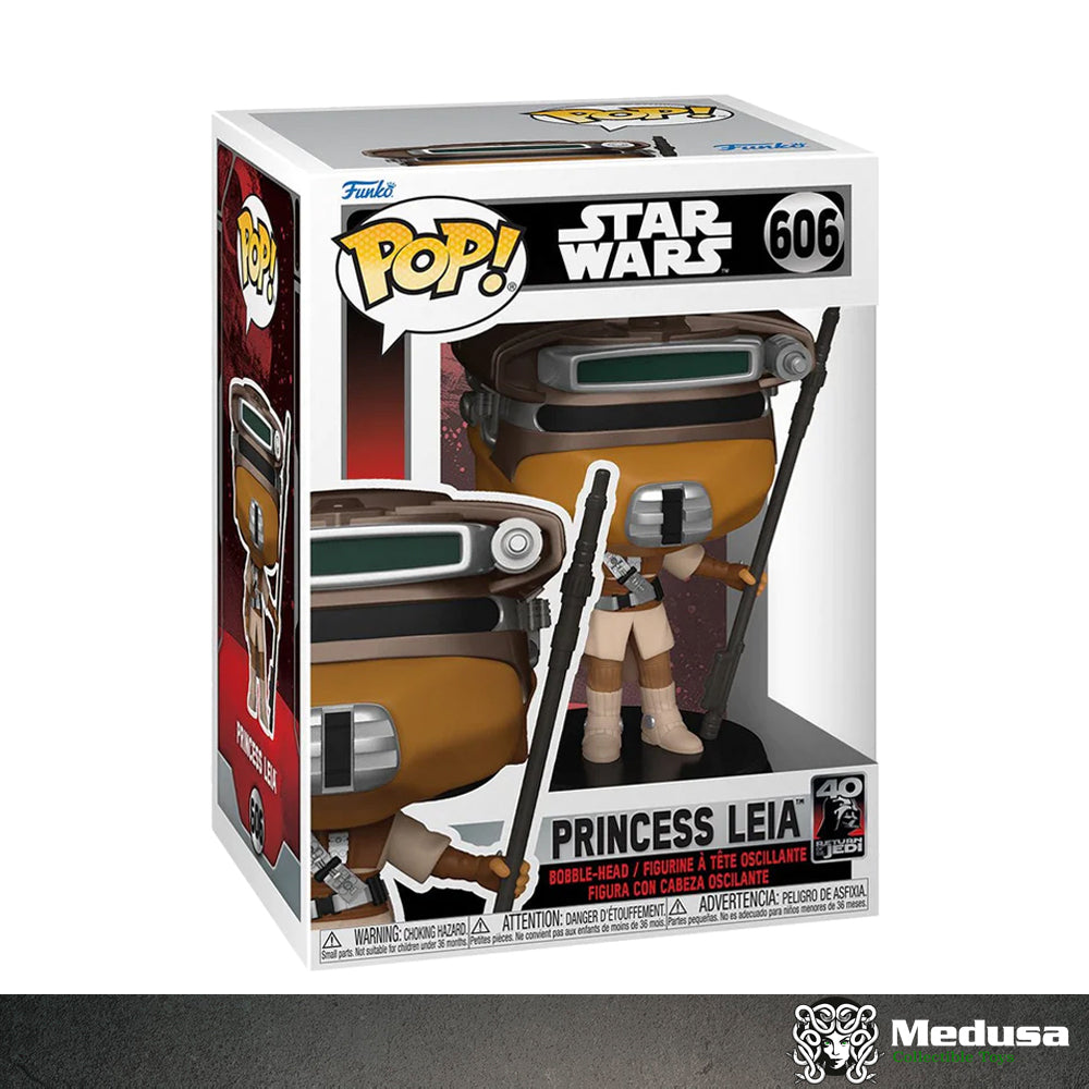 Funko Pop! Star Wars : Princess Leia ( Return of The Jedi 40th ) #606