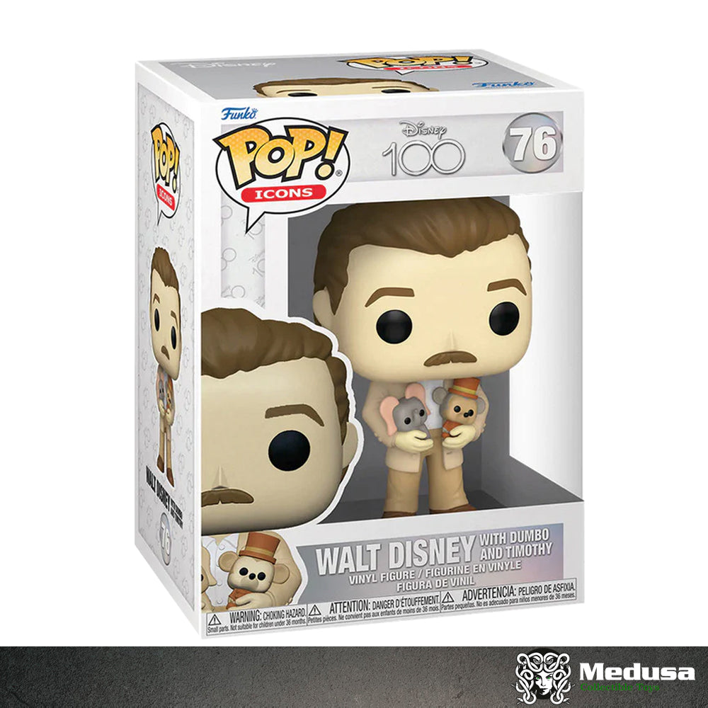 Funko Pop! Disney : Walt Disney with Dumbo and Timothy #76